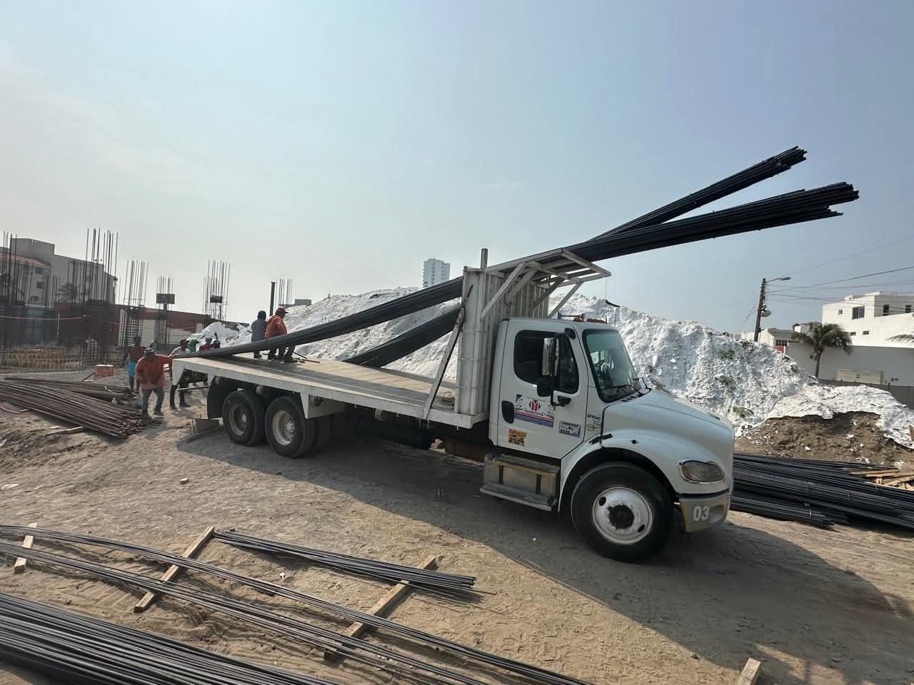 Entrega de materiales a obra